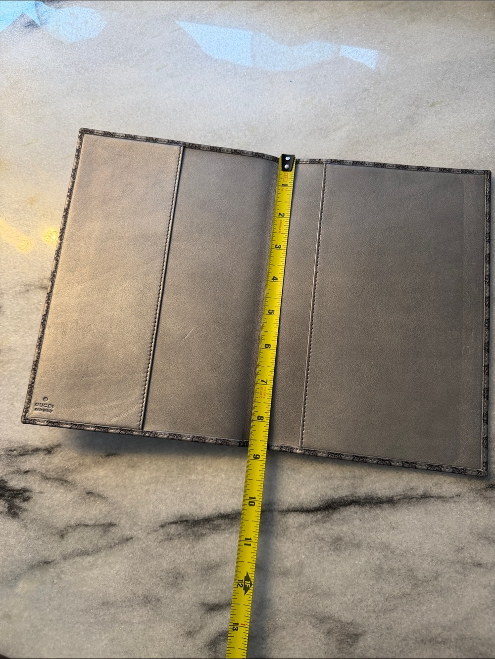 Gucci Gray Monogram Large Agenda Planner Cover Microguccissima - Picture 3 of 10